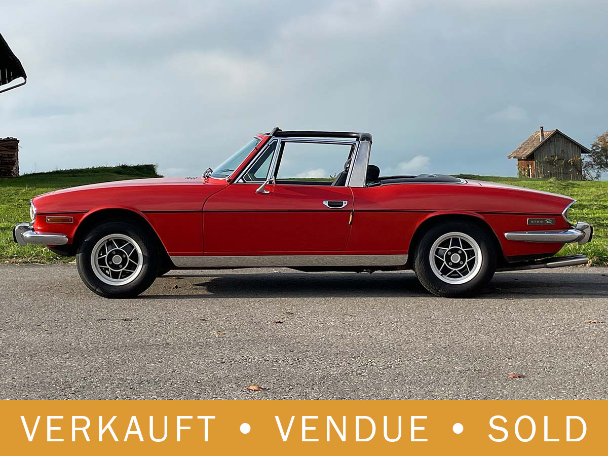 Triumph Stag V8 Cabriolet rot 1976