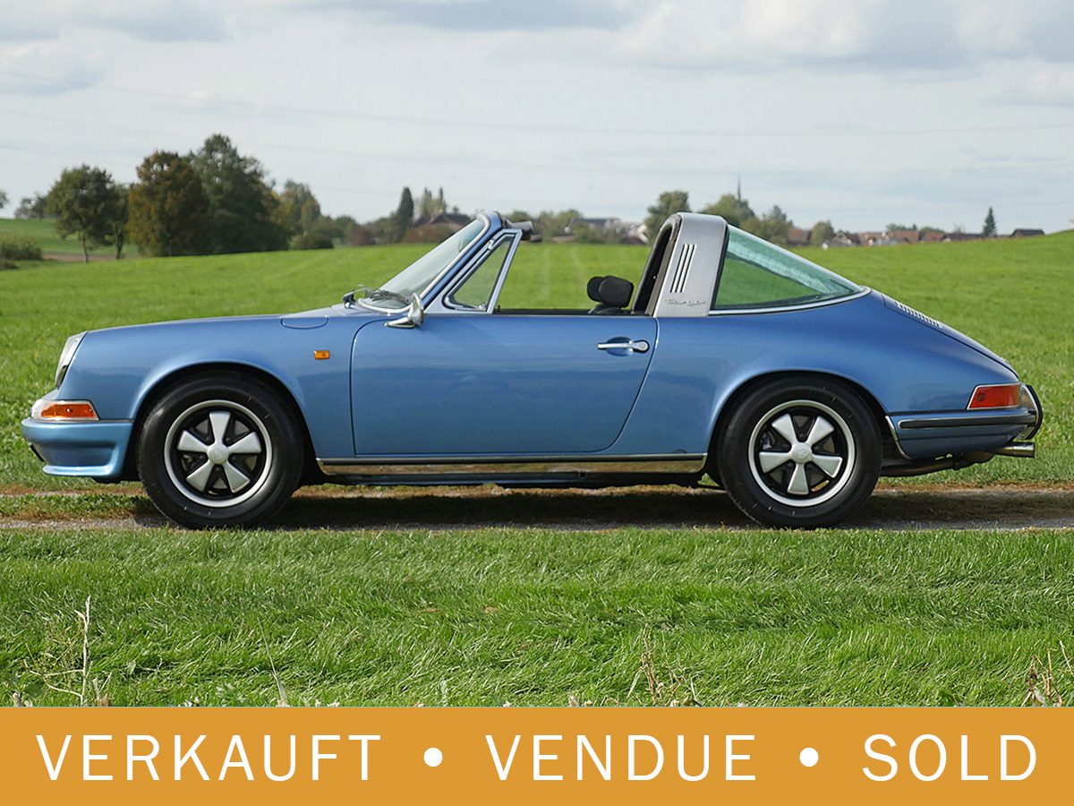 Porsche 911 S 2.2 targa geminiblau 1971